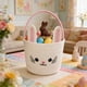 thumbnail image 1 of Cesta de almacenamiento tejida a mano con forma de conejo | Cesta decorativa de Pascua para la decoración navideña | Organizador para el hogar: dormitorio, sala de estar o habitación infantil, 1 of 6