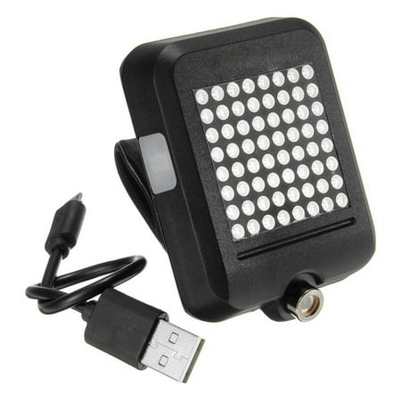 - Bicycle Mountain Bike Taillight 64LED Intelligent Turn Signal Stoplight Projective Caution Light USB Charging Night Light