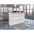 thumbnail image 3 of Barra de Cocina Diamante, Blanco y Castaño, 3 of 8