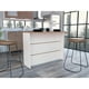 thumbnail image 3 of Barra de Cocina Diamante, Blanco y Castaño, 3 of 8