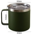 thumbnail image 7 of 12 oz Insulated Coffee Mug with Lid - Stainless Steel Camping Mug Tumbler with Handle - Double Wall Vacuum Insulated Mug For Travel, Camping, Office, Outdoor, 7 of 7