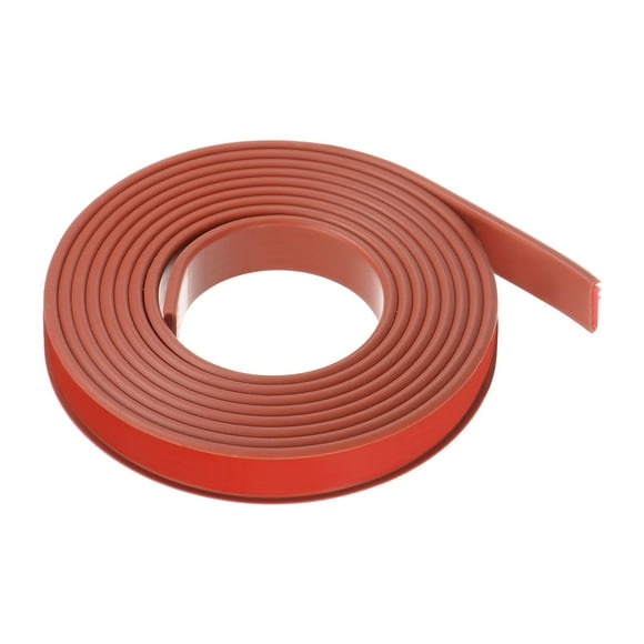 Unique Bargains 16mm x 3000mm Flexible TPE Self Adhesive U-Shape Veneer Edging Edge Banding Brown