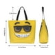 thumbnail image 5 of Fotbe Smiling With Sunglasses Bolsa Tote Estética de Lona con Estampado para Mujer - Bolsa Reutilizable de Hombro Casual para Vacaciones, Compras, Trabajo y Gimnasio, 5 of 8