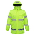 thumbnail image 6 of Mens Safety Heated Jacket Waterproof Reflective High Visibility Work Coat with Pockets Winter Warm Electric Heater, 6 of 6