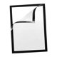 thumbnail image 3 of Marco de fotos,Marco de fotos de PVC transparente para pintar la puerta,Marco de exhibición negro Marco de pared Refrigerador,Marco de exhibición de armario de oficina Decoración de pared, 3 of 7