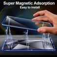 thumbnail image 4 of Magnetic Tempered Glass Double-sided Phone Case For Samsung Galaxy S24 Ultra/s24 Plus/s24 With Safety Lock,support Wireless Charger_Gift Of G, 4 of 5