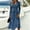 03-Dark Blue, variant on Women's Floral V‑Neck Long Sleeve Midi Dress, Casual Wrap‑Front A‑Line Dress With Side Pockets 01-Beige L
