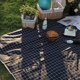 thumbnail image 5 of Manta de picnic grande de 198 x 198 cm | Impermeable y resistente al viento para exteriores, ideal para acampar en la playa | Lona ligera, plegable y portátil para picnics familiares, 5 of 8