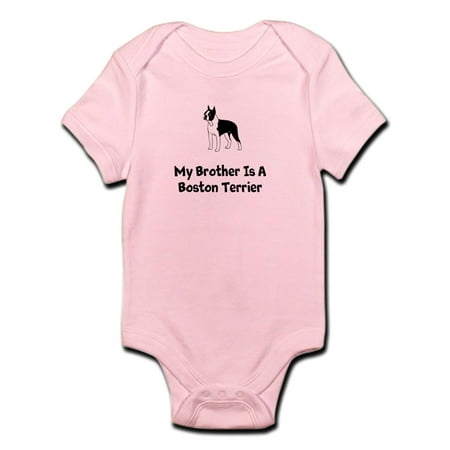 

CafePress - My Brother Is A Boston Terrier Infant Body Suit - Baby Light Bodysuit