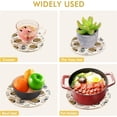 thumbnail image 5 of SKYSONIC Coffee Cups Waffles Pot Holders Trivets, 2 Pcs Heat Resistant Trivets,Vintage Retro Theme Cotton Thread Weave Mats for Hot Pads Pans Pot Bowl Teapot for Kitchen Decor, 5 of 7
