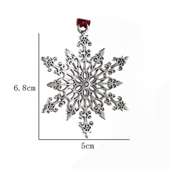 YLLSF Christmas Tree Hanging Pendant Solid Pewter Metal Xmas Ornaments Decorations SD02