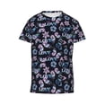 thumbnail image 4 of Wukai Love Butterflies Youth Unisex Short Sleeve T-Shirt for Boys, Girls, Teens, and Kids-X-Small, 4 of 7