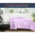 thumbnail image 2 of SGI Microfiber Comforter Set King Size Lilac Solid 3 Piece, 2 of 5