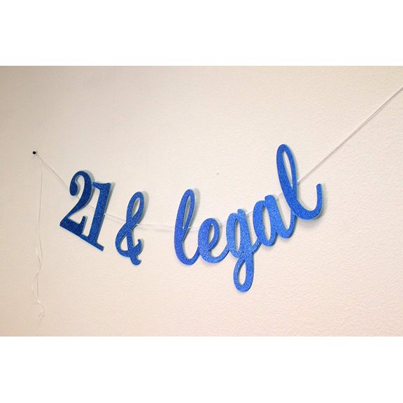 All About Details 21 & Legal Cursive Banner (Blue)