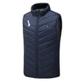 thumbnail image 5 of REORIAFEE Lightweight Heated Vest Unisex with 9 Heating Zones Electric Heated Coat without Power Bank USB Rechargeable Washable Lightweight Hunting Winter Hiking Vest Navy M, 5 of 6