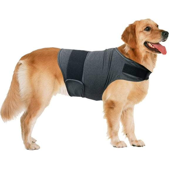 Boliang Dog Anxiety Relief Coat, Adjustable Shirts for Dogs Anxiety, Dog Anxiety Vest Jacket for Fireworks, Thunderstorm, Travel, Separation, Anxiety Calming Vest for Small Medium Large Dog