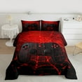 thumbnail image 2 of Feelyou Futuristic Game Console Bedding Comforter Set, Red Spider Web Gamepad Twin Comforter Sets, Teens Kids Boys Girls Reversible Bedding Set, Super Cozy Room Decor, 2-Piece, 2 of 8