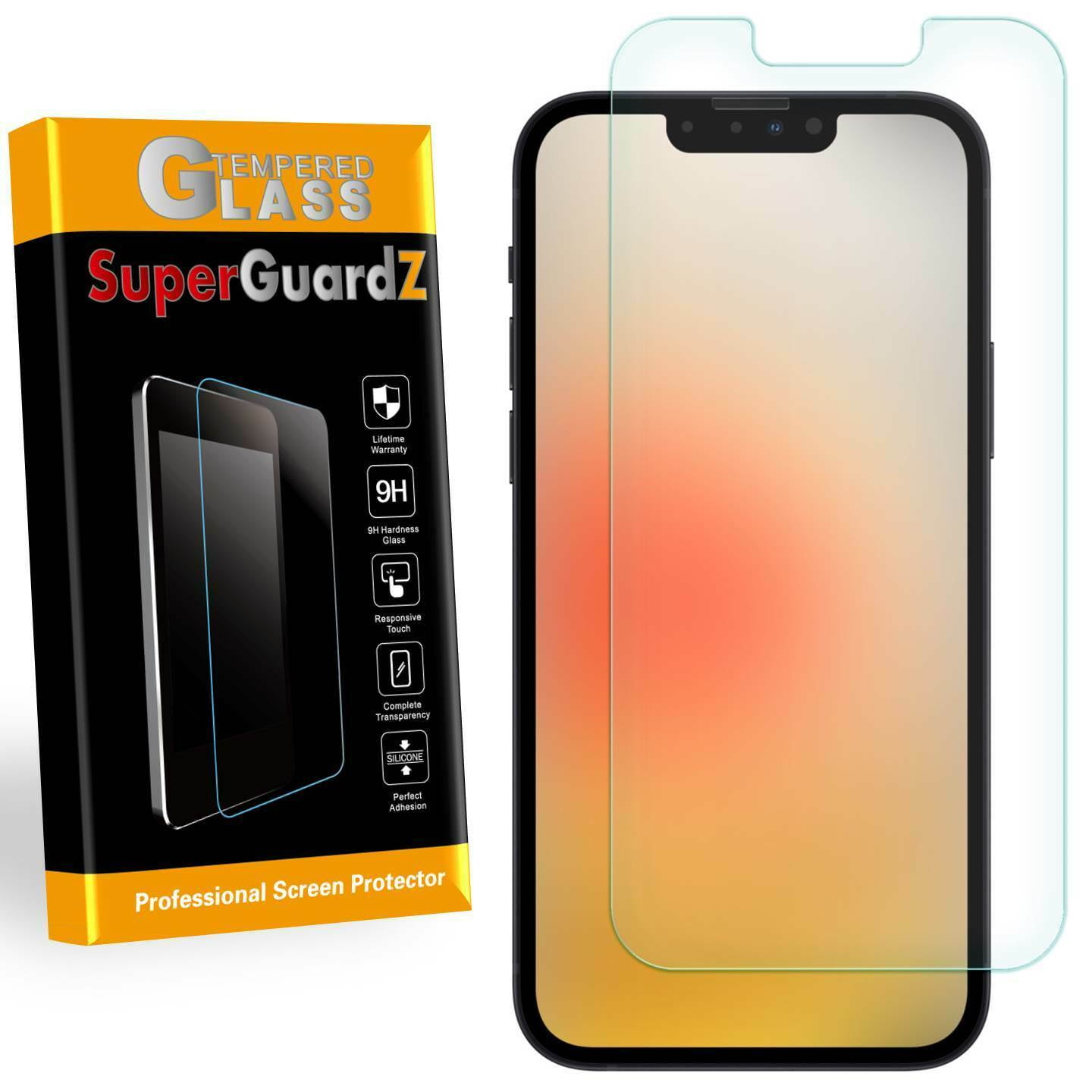 3-Pack For iPhone 13 Pro / iPhone 13 / iPHone 14 - SuperGuardZ Tempered Glass Screen Protector, 9H, Anti-Scratch, Anti-Bubble, Anti-Fingerprint