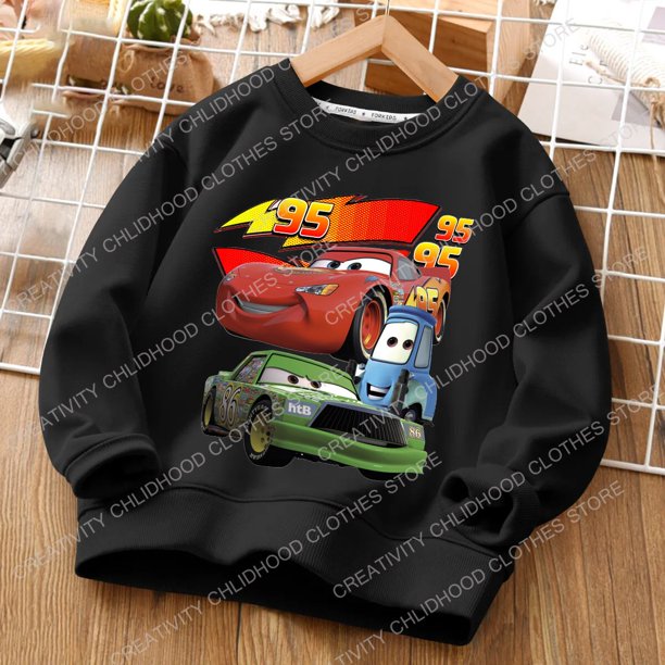 Autumn Disney Cars Girl Boy Sweatshirts Children Cartoons Kawaii Print Hoodies Kid Pullover Casual Cotton Clothes Fashion Tops100 Gao Jinjia LED