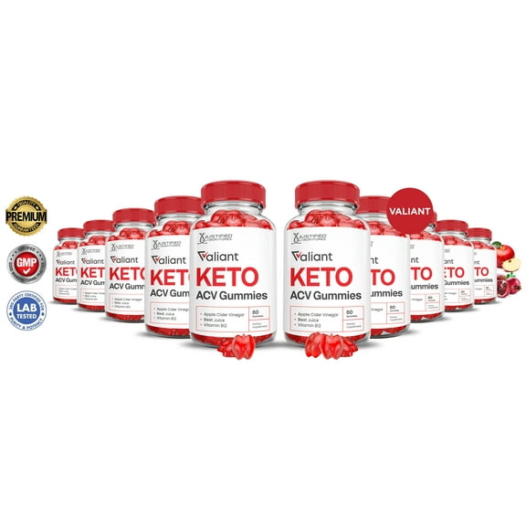 (10 Pack) Valiant Keto ACV Gummies 1000MG Dietary Supplement 600 Gummys