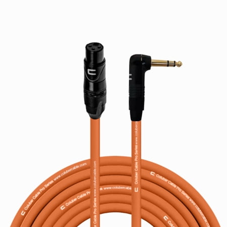Coluber Cable - Balanced XLR Cable Female to Right Angle 1/4" TRS Connector