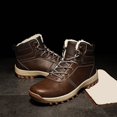 thumbnail image 2 of NOKIO Men'S Snow Trail Anti-Slip Shoes Men'S Snow Boots Men'S High Top Snow Boots Fashion Casual Trainers Breathable Flat Casual Shoes Winter Padded Warm Men'S Boots Men'S Anti-Cold Snow Boots, 2 of 5