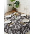 thumbnail image 3 of Grey Paisley Suqare Tablecloth - 54 x 54 Inch, Ethnic Vintage Floral Botanical Abstract Waterproof & StainResistant Tablecloth, Washable Oil-proof Table Cover for Dining/Party/Wedding/Camping/Buffet, 3 of 9