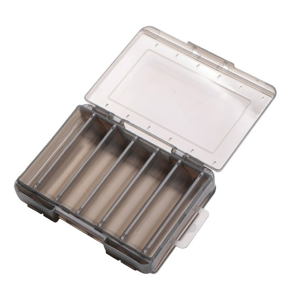 BIBABLYKE Double Side Tackle Carrying Case Large Clear Fishing Lures Storage Box Waterproof Tackle Organizers Tackle Tool Box