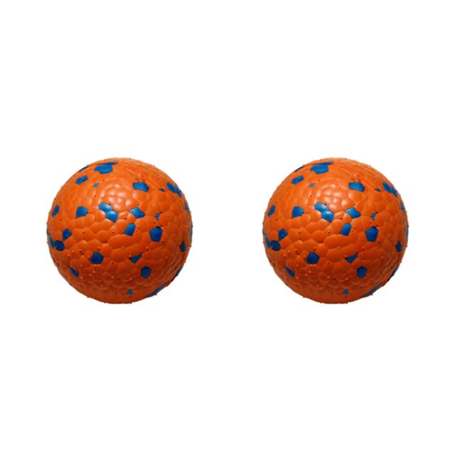 relayinert PC Dog Rugby Toy With Irregular Bounce And ETPU For Interactive Play With Good Wear Resistance Orange Blue 7cm 2Set