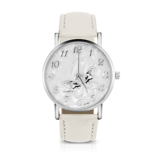 Reloj de cuarzo, relojes de pulsera analógicos con correa de cuero de PU de moda impulsados por rendimiento