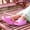 Pink, variant on Women's Thick Platform Slide Sandals Rocker Bottom Wedge Shoes One Strap Open Toe Summer Beach Casual Lightweight Massaging Indoor Outdoor Slides