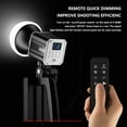 thumbnail image 3 of Zmisner E60Bi Handheld LED Video Light, Portable LED Continous Light, 6800K 45700Lux CRI95+ TLCI95+ Studio Daylight Bright Light, 9 Lighting Effects Support Remote Control, 3 of 12