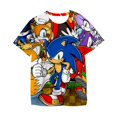 thumbnail image 3 of Nueva camiseta de dibujos animados de Japón Sonic, camiseta para niños, camiseta de verano de Dragon Ball Sonic, linda camiseta de dibujos animados para niños, camiseta de manga corta, 3 of 5