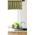 thumbnail image 3 of Ambesonne Vintage Window Valance, Simple Exotic Borders, 54" X 18", Pistachio Green and Brown, 3 of 3