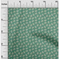 thumbnail image 2 of oneOone Velvet Teal Green Fabric Floral Fabric For Sewing Printed Craft Fabric By The Yard 58 Inch Wide, 2 of 4