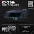 thumbnail image 2 of Tailgate Handle Assembly Replacement - Compatible with 2007-2013 Toyota Tundra - Liftgate Latch in Textured Black, Plastic No Rear Camera Hole - OEM 69090-0C040, 81213, 2 of 5