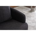 thumbnail image 5 of Living Room Rotating Chair | 360-Degree Spin for Decorating | Boucle Fabric and Eucalyptus Base | Comfortable Seating for All, 5 of 6
