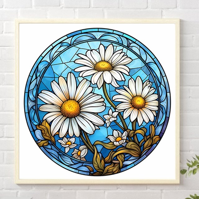 Cuadros Decorativos Kit de pintura por números DIY Daisy Hand Oil Art Picture Craft Home Wall Decor (H1673) Wdftyju embutido en tela