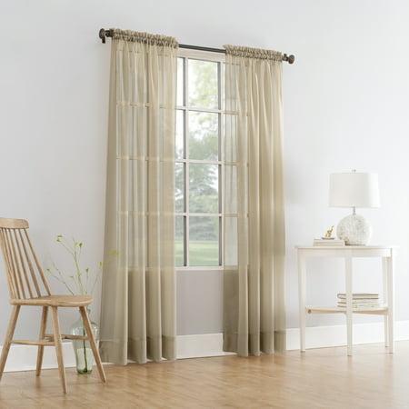 Mainstays Marjorie Sheer Voile Curtain Panel Walmart Com