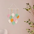 thumbnail image 4 of Boho Handwoven Leaf Macrame Wall Hanging, 15.8×26.8in Tapestry for Bedroom Living Room, 4 of 7