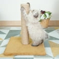 thumbnail image 6 of SUSSEXHOME Pets 14.7 Inches Tall Cat Scratching Post for Indoor Cats - Sturdy 12.4 x 12.4 Inches Base Vertical Cat Scratcher with Jute Fiber Rope - Camel, 6 of 6