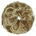 thumbnail image 2 of Pony Tail Hair Extension Bun Big Wave Curls Hairpiece Wrap Chignon Scrunchie Synthetic Hair for Women, 2 of 7
