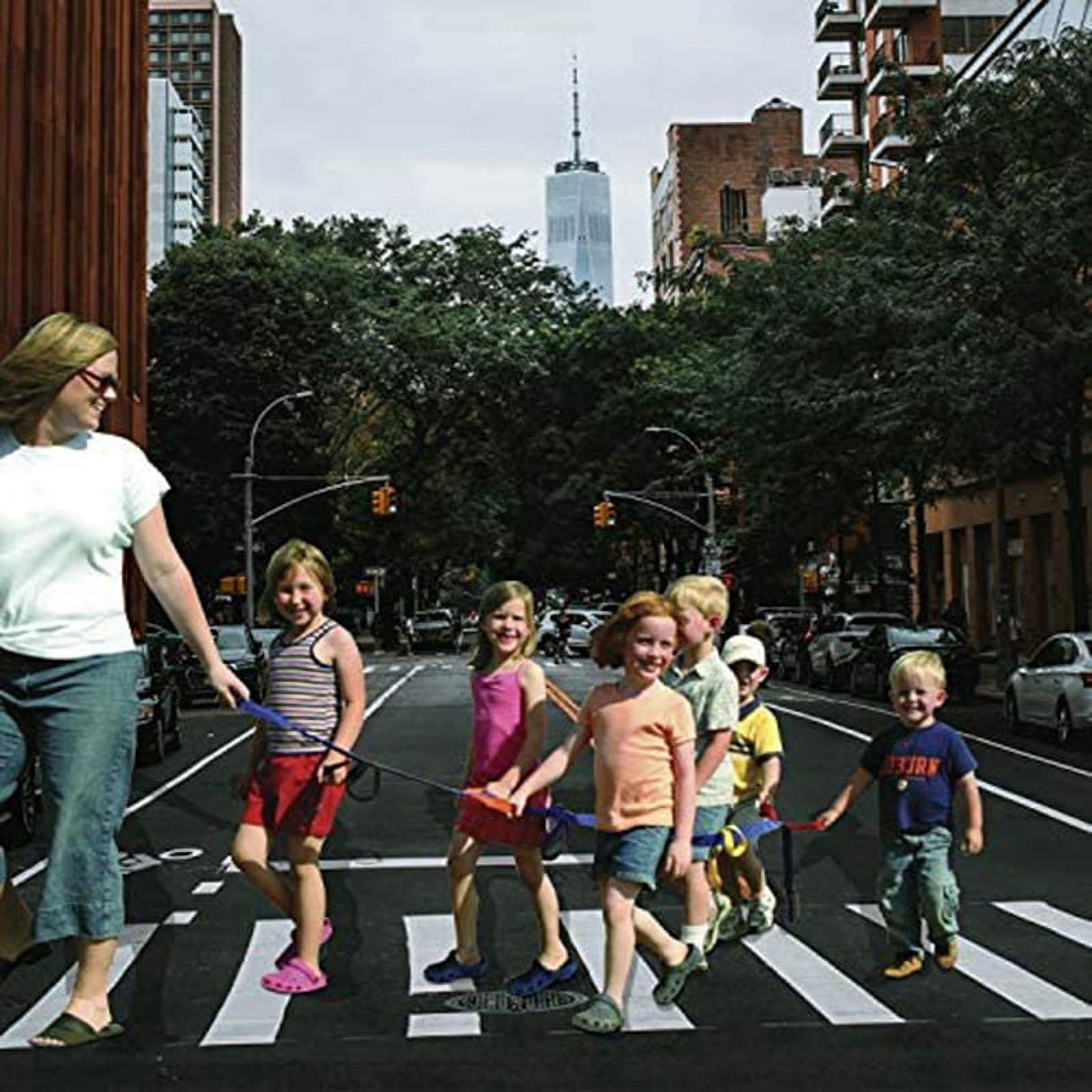 Corde De Marche Pour Enfants Avec 12 Poignées - Corde De Sécurité Préscolaire Multicolore 3,7m
