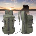 thumbnail image 4 of Fishing Gear Bag, Cylindrical Fishing Storage Bag Large Capacity Fishing Backpack Fishing Pole Gear Bag Widened Shoulder Straps Fishing Sling Shoulder Bag, 4 of 7