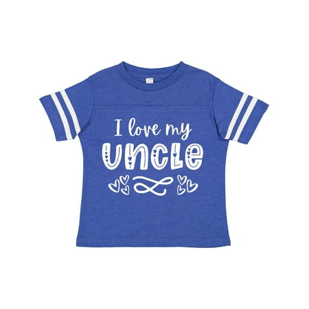 

Inktastic I Love My Uncle- Hearts Gift Toddler Boy or Toddler Girl T-Shirt