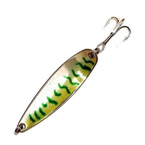2 oz Crocodile Spoon Green Mackerel 10 Pieces