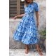 thumbnail image 3 of Vestido Floral Boho Midi con Mangas Abullonadas Azul - Talla L PRETTYGARDEN, 3 of 7