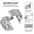 thumbnail image 3 of LGSY Metal Bands Compatible with Apple Watch Band 38mm 40mm Women Men Stainless Steel Strap for iWatch Series 6 5 4 3 2 1 SE Silver, 3 of 8