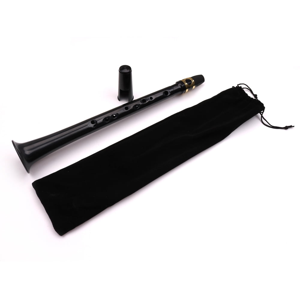 ammoon Black Pocket Sax Portable Mini Saxophone Key of C Little Saxophone  with Carrying Bag Woodwind Instrument 