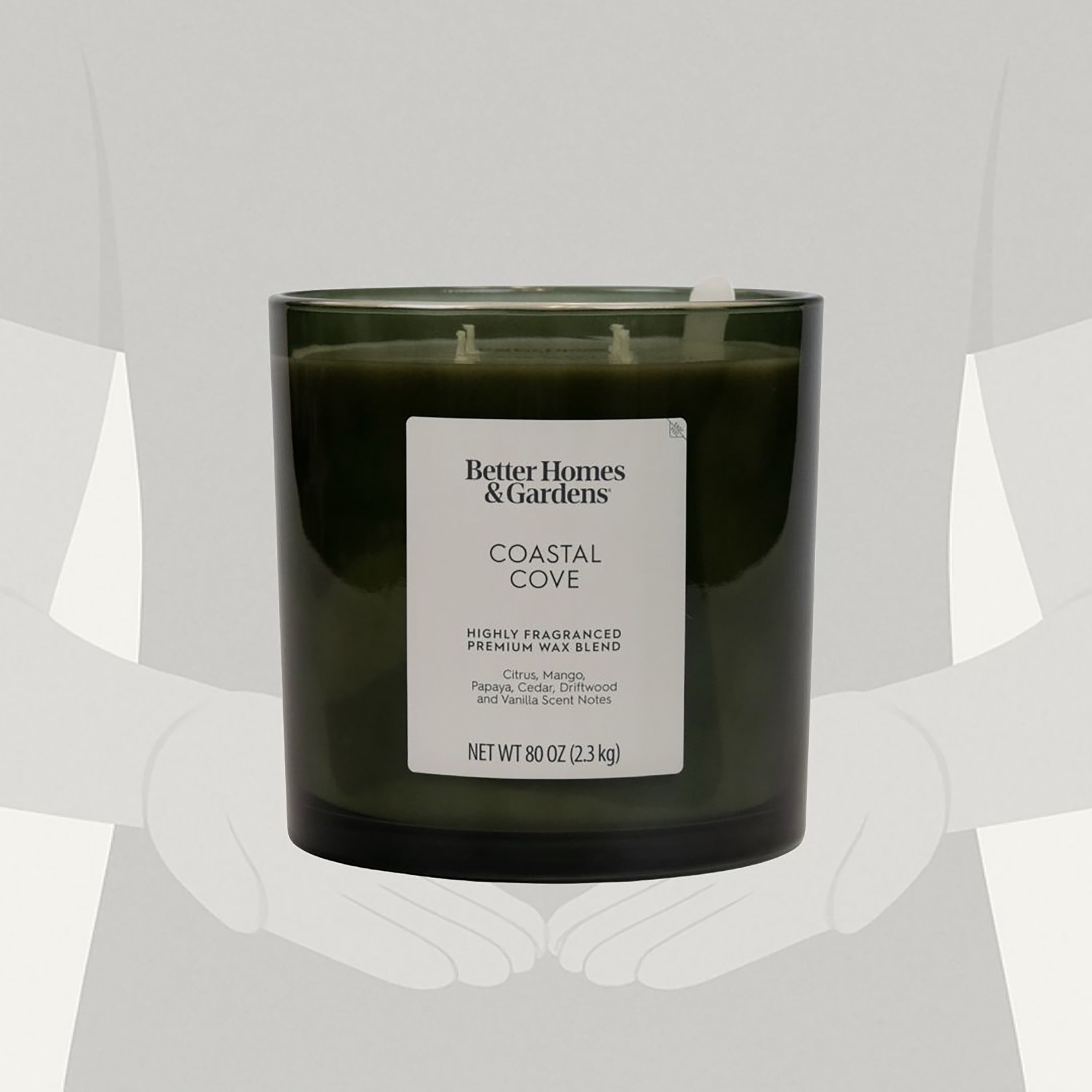 Better Homes & Gardens Coastal Cove Scented 4-Wick Large Oversized Jar Candle 80oz.